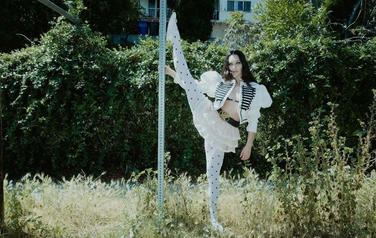 Maddie Ziegler, in our vintage YSL belt for Rollacoaster Magazine
