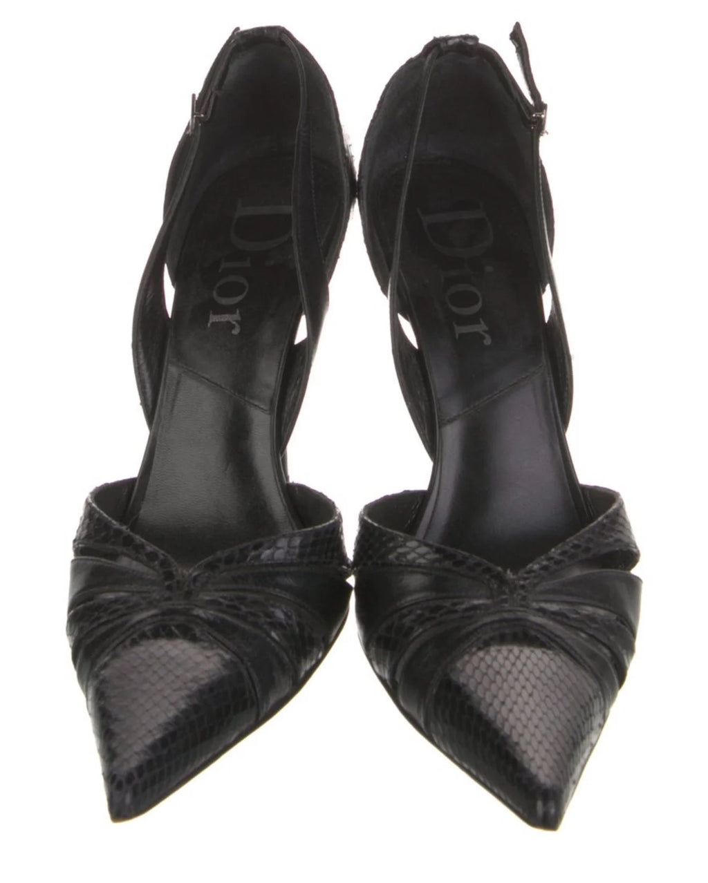 Dior Snakeskin D'Orsay Heel