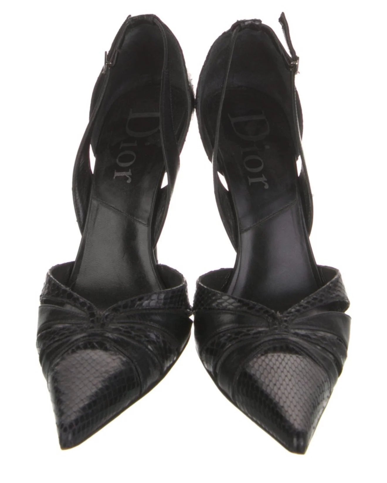 Dior Snakeskin D'Orsay Heel