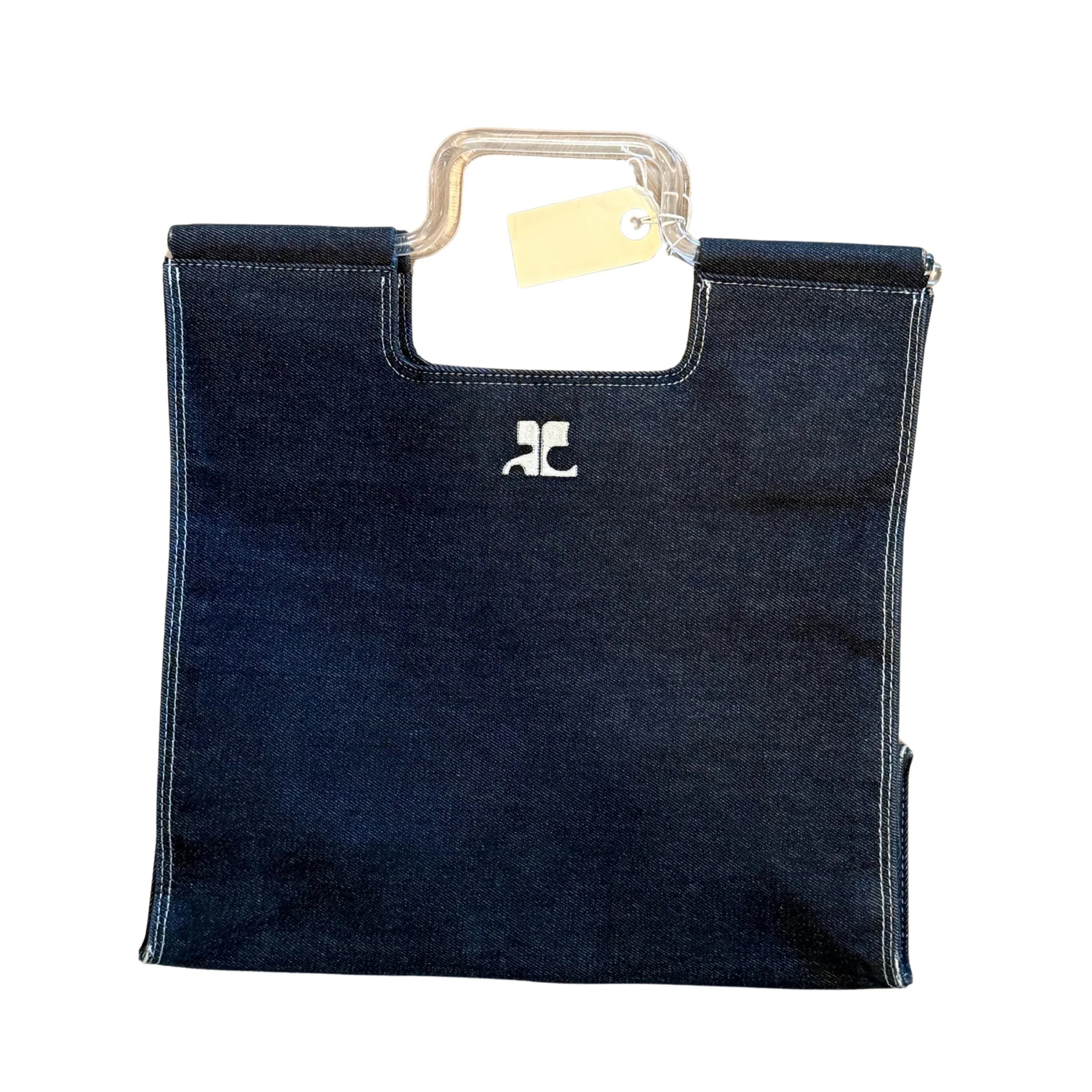 Courreges Top Handle Denim Bag