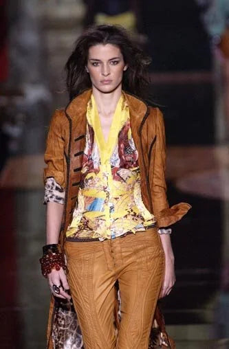 Roberto Cavalli SS2003 Jacket Skirt Set