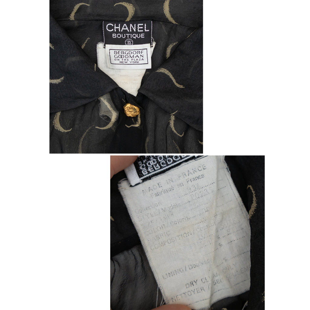 Chanel Sheer Blouse Fall 1993
