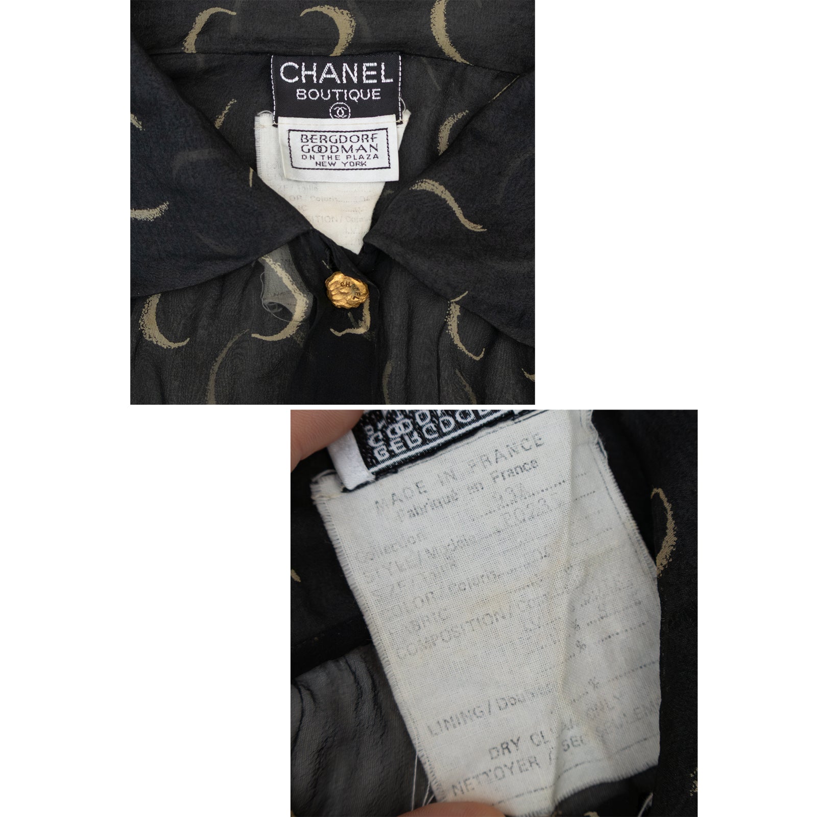 Chanel Sheer Blouse Fall 1993