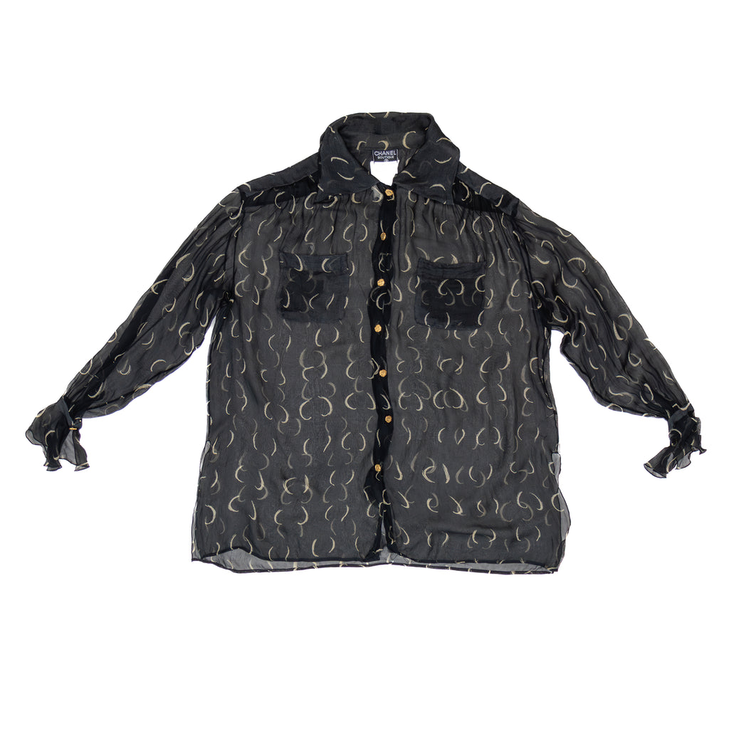 Chanel Sheer Blouse Fall 1993