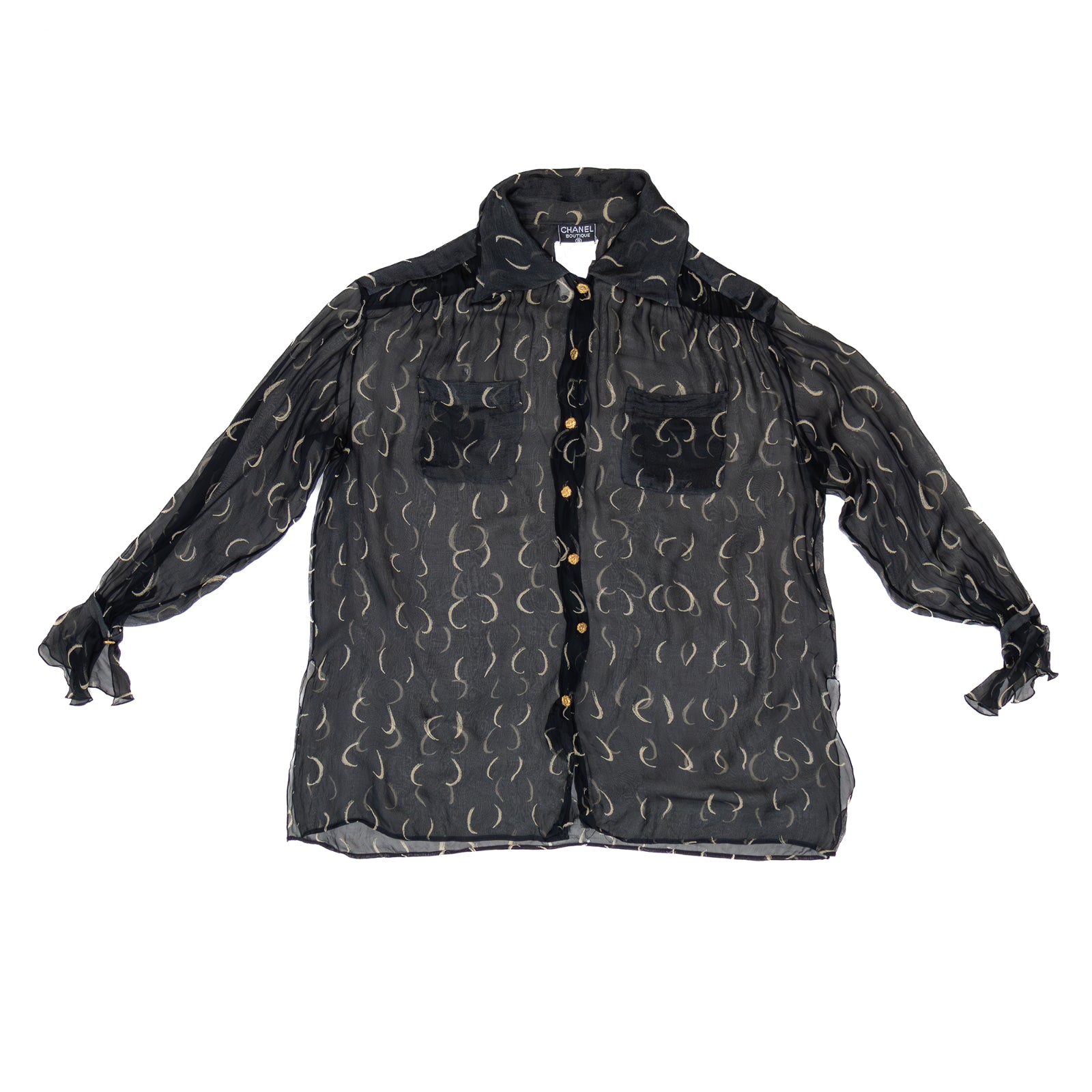 Chanel Sheer Blouse Fall 1993